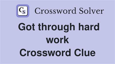 work hard crossword clue|hard work crossword answer.